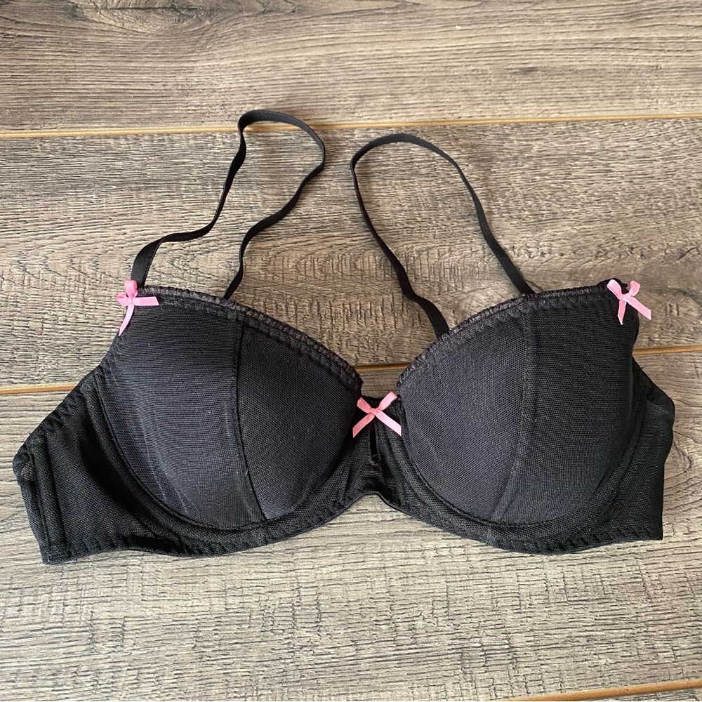 Betsey Johnson Black Underwire Bra, 34B